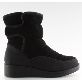 Black Women's snow boots F176P black Black Women's snow boots F176P black
