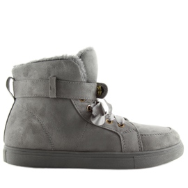 Gray Warm Sneakers Bok-1122 D. Gray grey