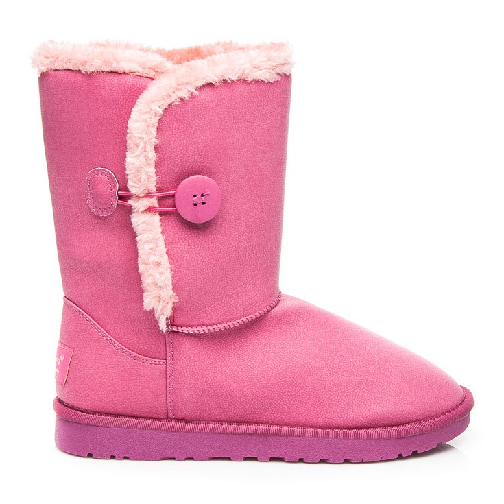 Torna Mukluki with a button pink
