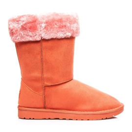 Torna Snow boots with fur orange