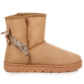 Vices Fur snow boots with glitter brown Vices Fur snow boots with glitter brown