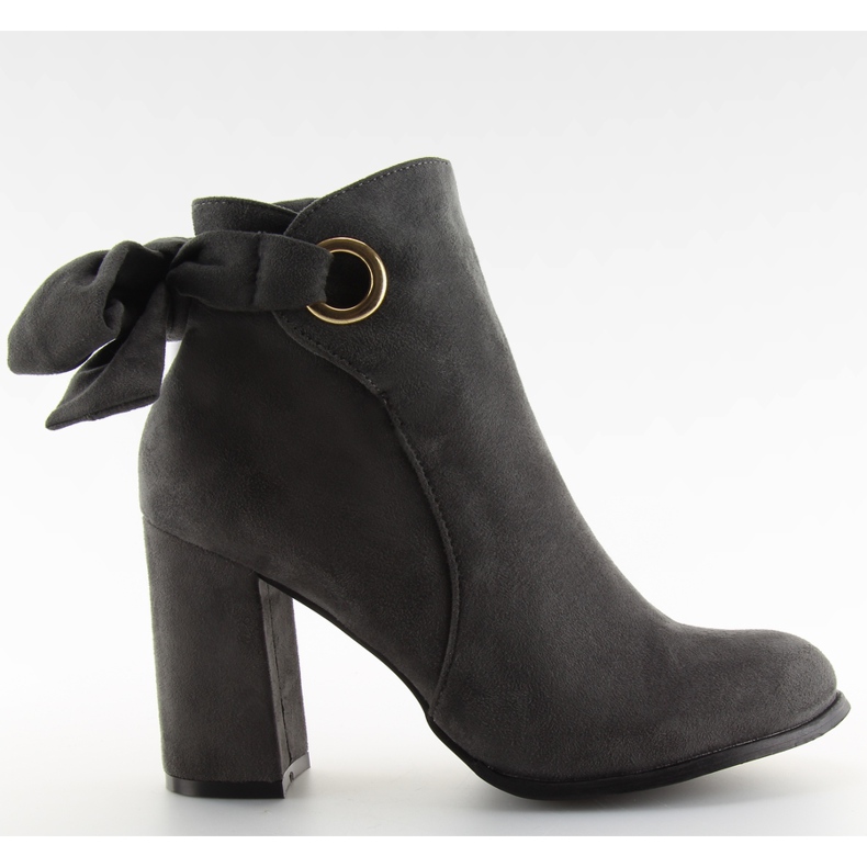 Gray High-heeled boots YBS1612 gray grey