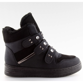 Insulated sneakers for ankle black black