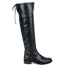 Yes Mile Slip-on flat boots black