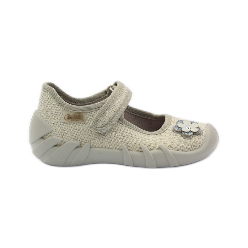 Befado children's shoes ballerinas slippers 109p163 brown grey yellow Befado children's shoes ballerinas slippers 109p163 brown grey yellow