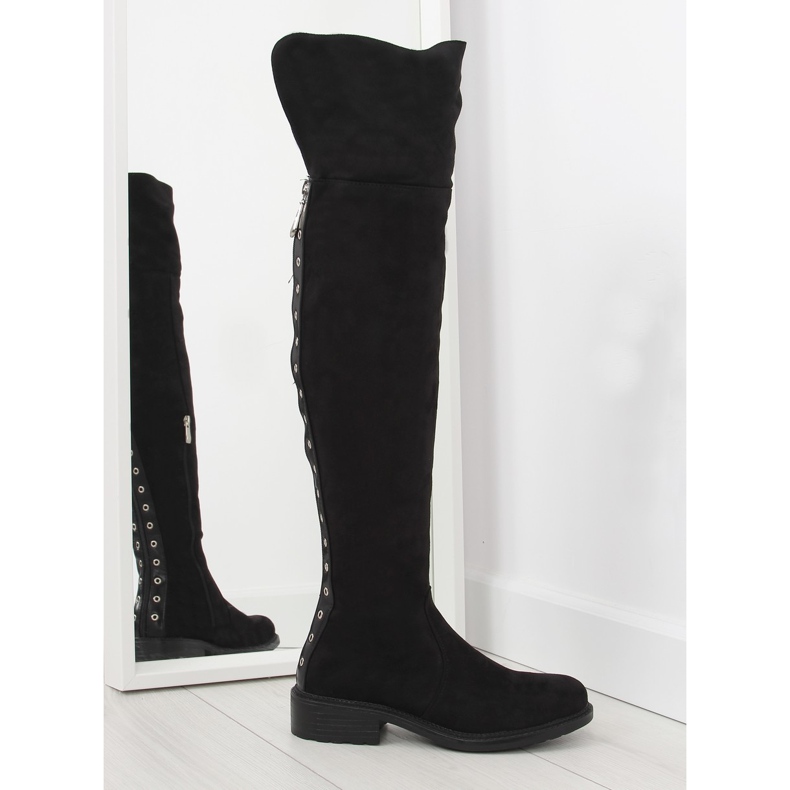 Black boots for women AE63P Black