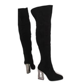 Black thigh boots DD37p black Black thigh boots DD37p black