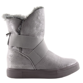 Gray snow boots sneakers NC108 gray grey