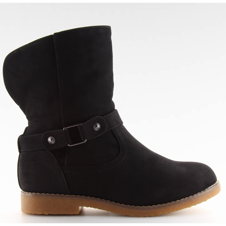 Boots on fur black 0-156 Black