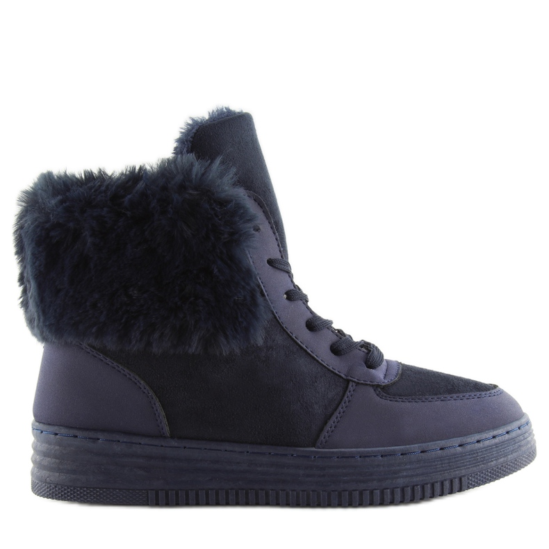 Navy Dark Blue thickly insulated sneakers navy blue Navy Dark Blue thickly insulated sneakers navy blue