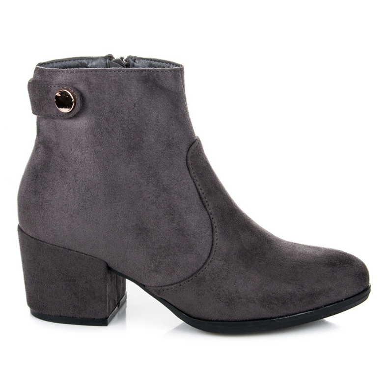 Laura Mode Gray boots on the post grey