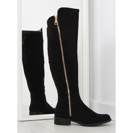 Black women's riding boots 6811-PG black