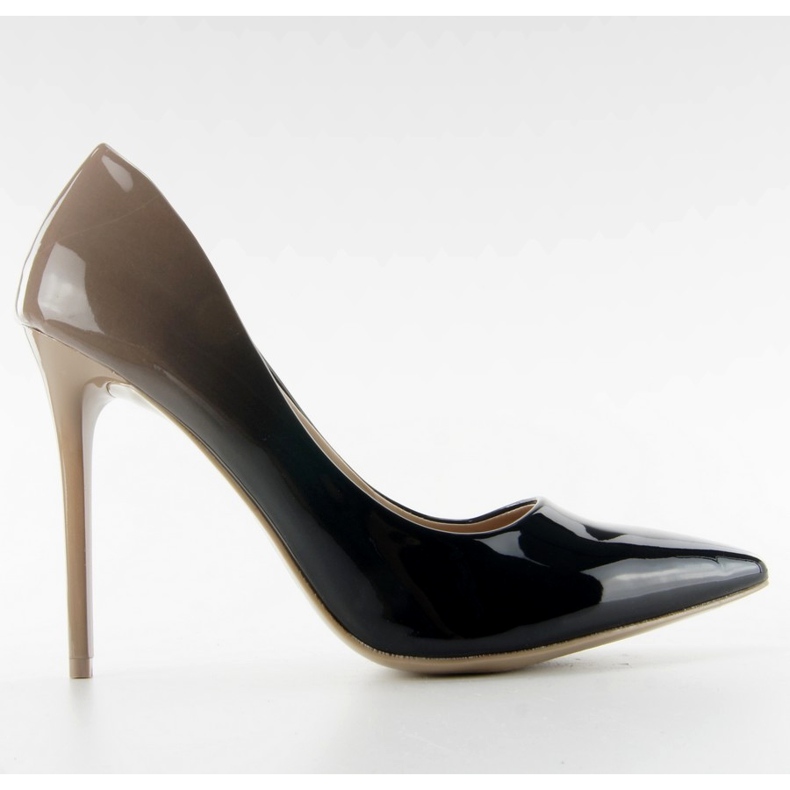Shaded heels ombre M253 beige black brown