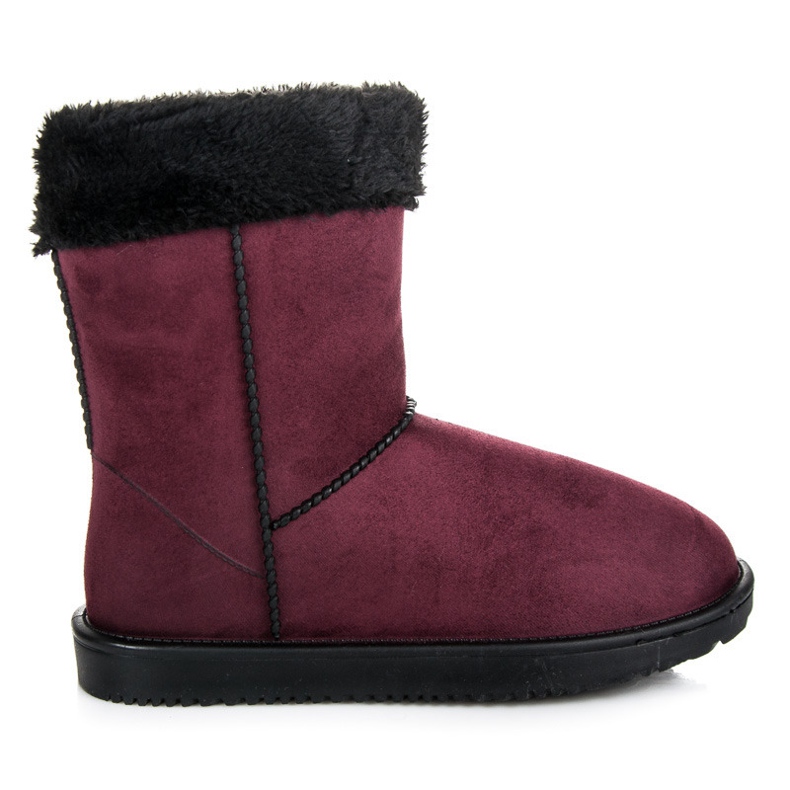 Bona Women's maroon snow boots red