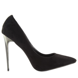 Pumps On A Suede Black 66-29 Pumps On A Suede Black 66-29