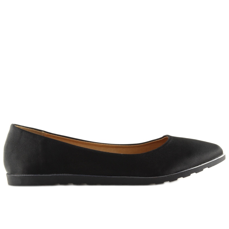 Satin black ballerinas A8621 black Satin black ballerinas A8621 black