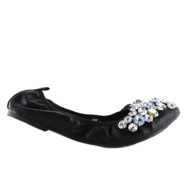 Ballerinas with black stones C87 black
