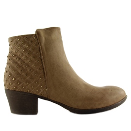 Heel Boots 889-11 camel brown