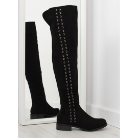 Black musketeer boots E4932 black