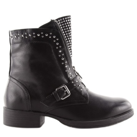 Black Boots with studs TE1705-5 black