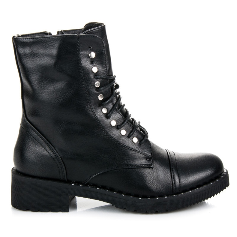 Anesia Paris Black tied ankle boots