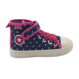 Befado children's shoes, sneakers, slippers 426x002 navy blue pink white