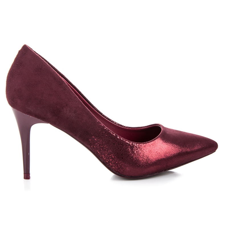 Erynn Burgundy pumps on a stiletto heel multicolored red