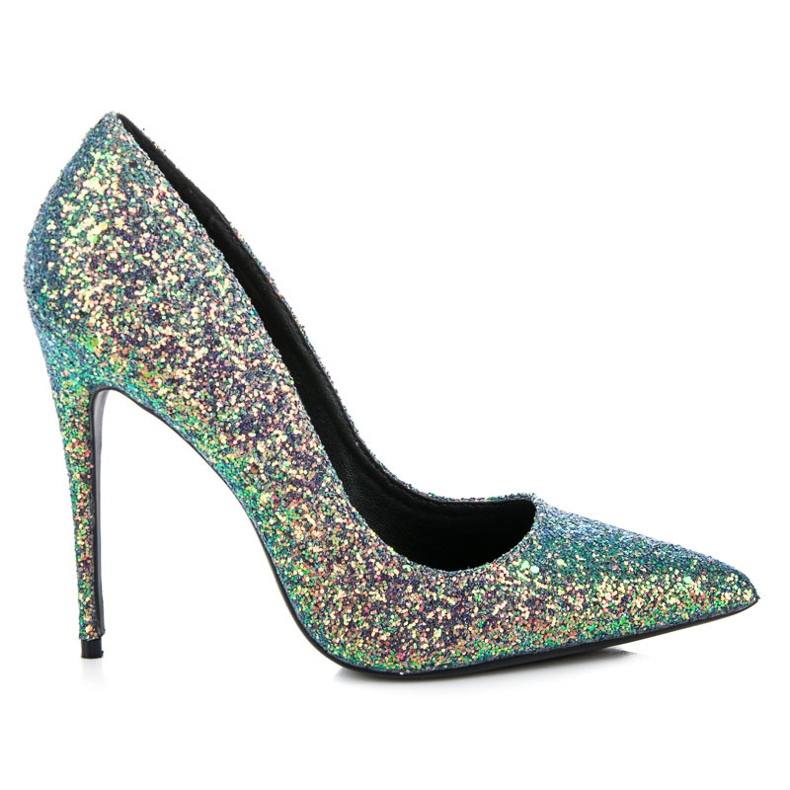 Glitter high heels Vices green