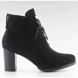Lace-up boots 55-518 black