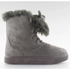 Snow boots with ears gray DD38 gray grey Snow boots with ears gray DD38 gray grey