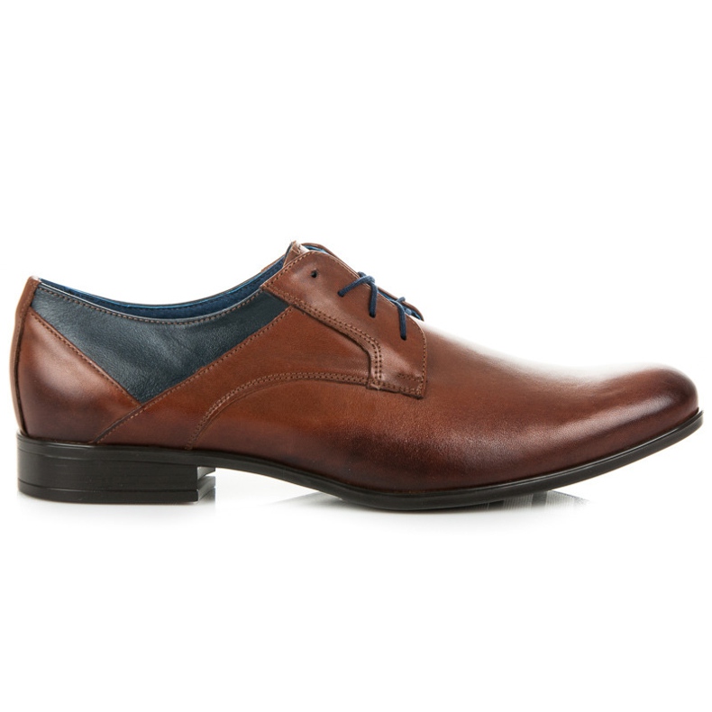 Lucca Brown Business Shoes navy blue