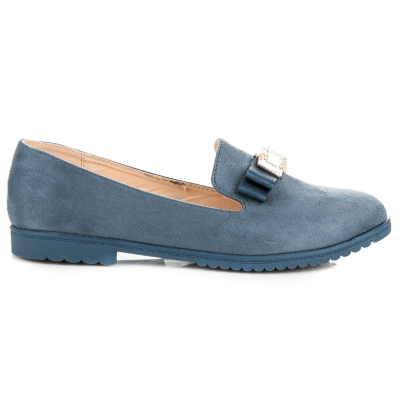 Miss Laura Brogues With A Bow blue
