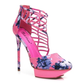 Belle Women Pink Floral Sandals Belle Women Pink Floral Sandals