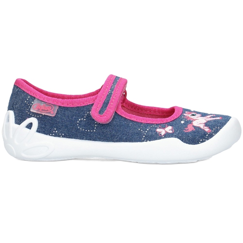 Slippers horse turnip Befado 114x286 pink blue Slippers horse turnip Befado 114x286 pink blue