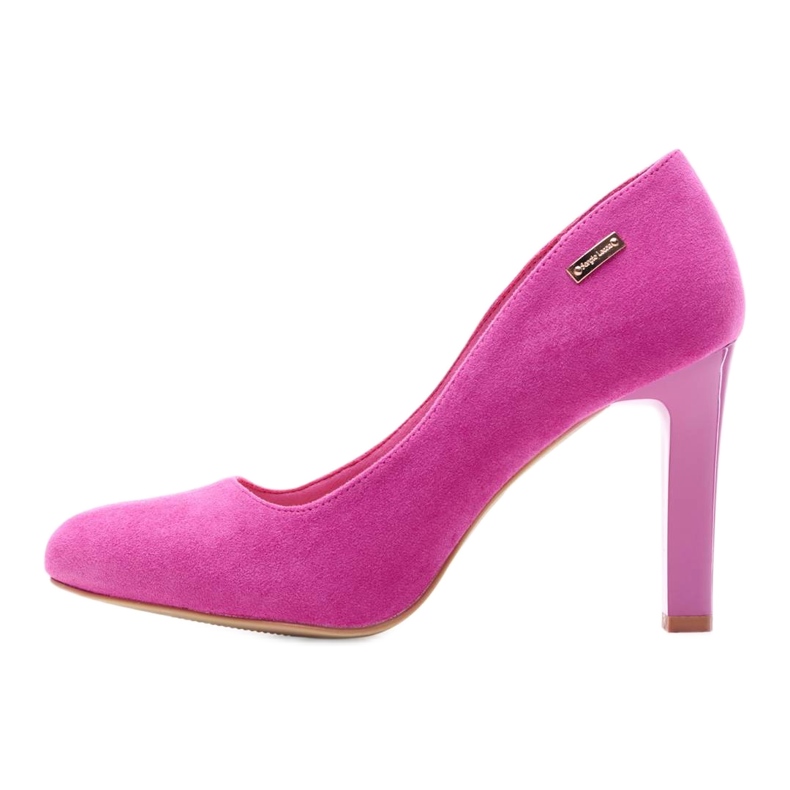 Sergio Leone Suede pumps 1457 fuchsia pink multicolored