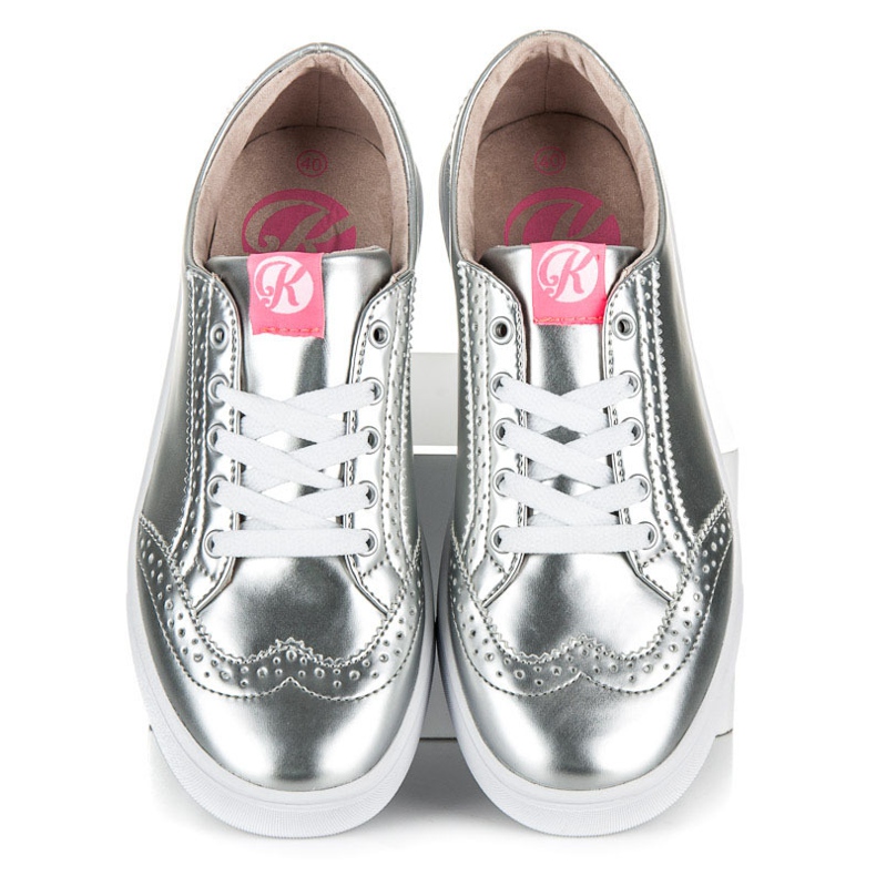 Kylie silver sneakers grey
