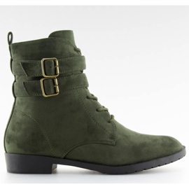 Lace-up boots suede green H7187 verde Lace-up boots suede green H7187 verde