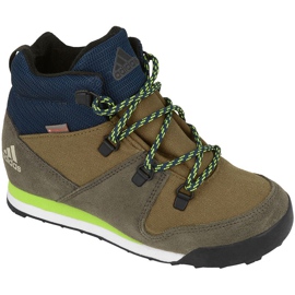 Adidas Climawarm Snowpitch K shoes navy blue green grey Adidas Climawarm Snowpitch K shoes navy blue green grey