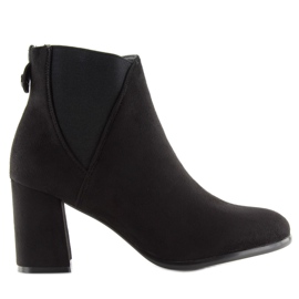 Black high-heeled boots HQ-8A813-1 black