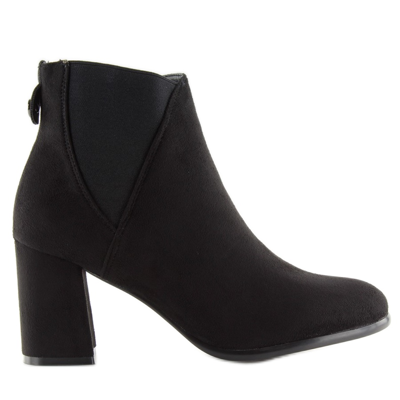 Black high-heeled boots HQ-8A813-1 black