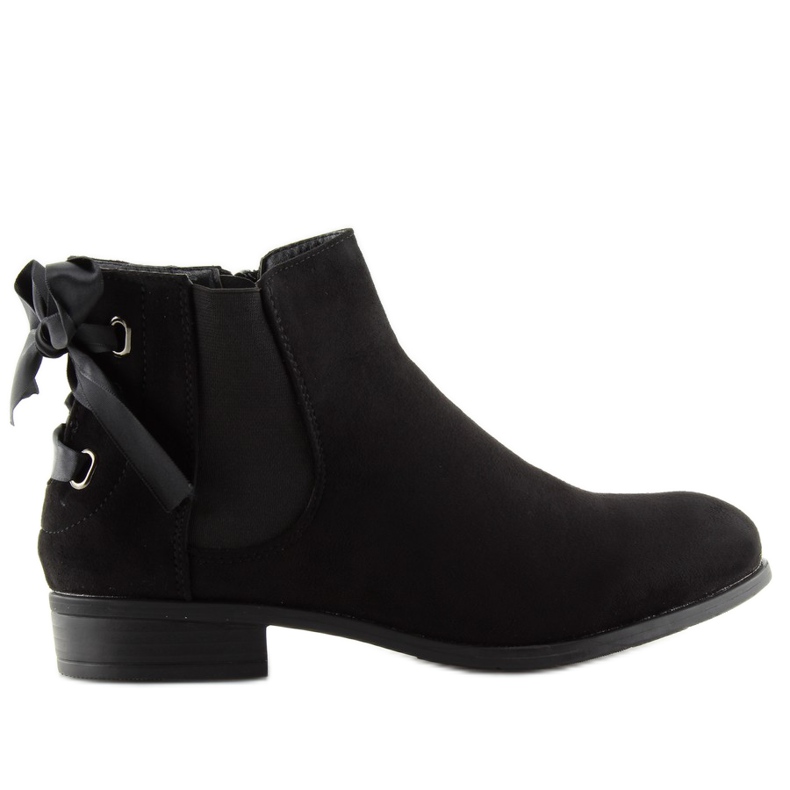 Black Chelsea boots for women 3740 black