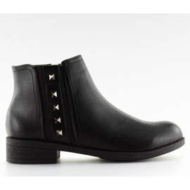 Black Chelsea boots for women CH-89 black