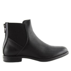 Black Chelsea boots for women KA-742SL black