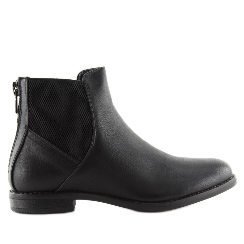 Black Chelsea boots for women KA-742SL black