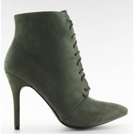 Boots on a green stiletto heel LB-229 green