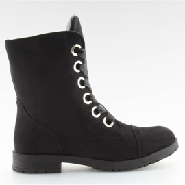 Black AB-8 black workery boots