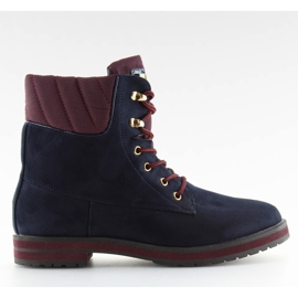 Lace-up boots, navy blue Lace-up boots, navy blue