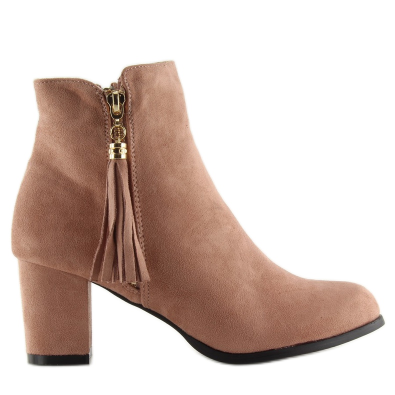 Pink high-heeled boots SO-20 pink Pink high-heeled boots SO-20 pink