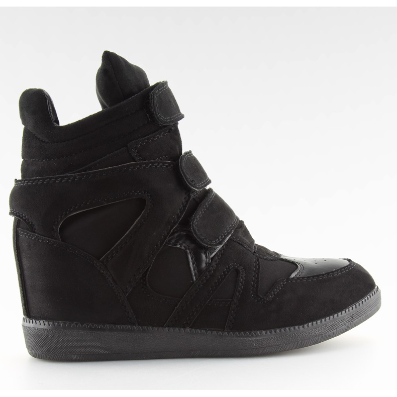 Black women's sneakers BZ8386-KB black Black women's sneakers BZ8386-KB black