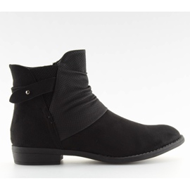 Boots flat heel black 303 black
